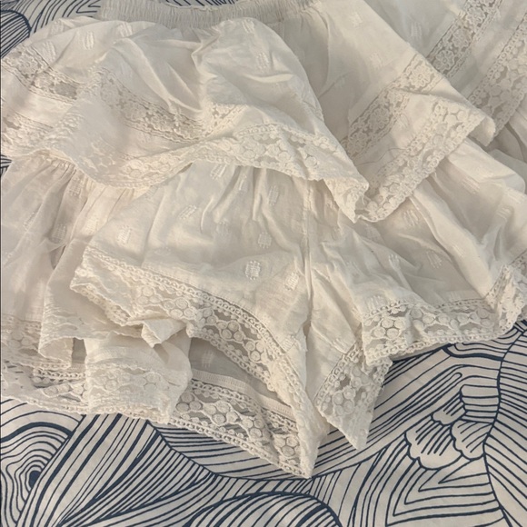 American Eagle Outfitters White Ruffled Skort in Size S - Picture 4 of 5